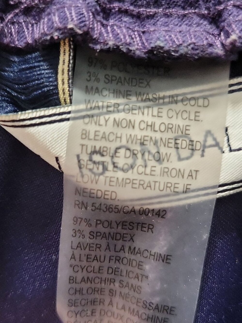 Allison Daley Pull-On Pants Womens 10 Purple Elastic Waist - comfy,relax,yoga - Picture 3 of 7